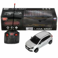 Машина Технопарк радиоуправляемая LADA XRAY 18 см, свет, серебрянная