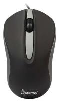 Мышь проводная Smart Buy 329, черная/серая, USB